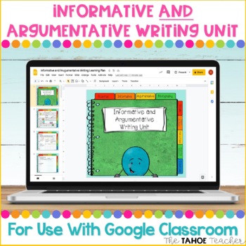 Preview of Informative and Argumentative Writing Unit for Use With Google Classroom™