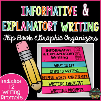 Preview of Informative and Explanatory Writing Graphic Organizers and Flip Book