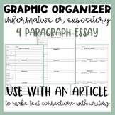 Informative or Expository Writing Graphic Organizer and Outline