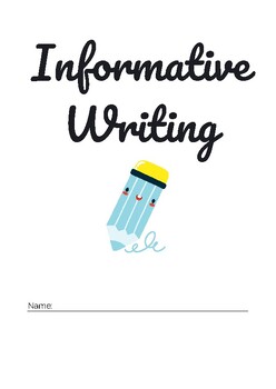 Preview of Informative writing booklet