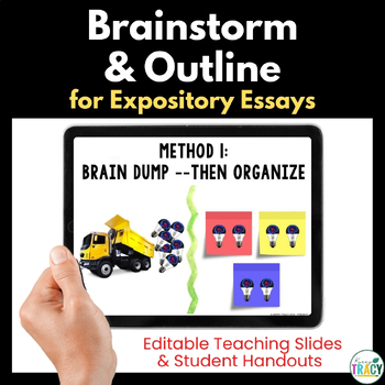 Preview of Informative and Explanatory Writing Lessons - Brainstorm and Outline 