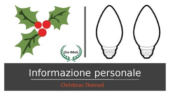 Preview of Informazione personale - Personal Information Italian lights project