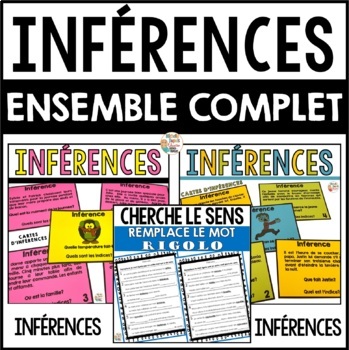 Preview of Inférences en lecture -  French Inferences Bundle - French Reading Comprehension