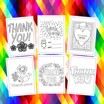 Infuse Creativity into Gratitude: Printable Coloring Cards for Saying ...