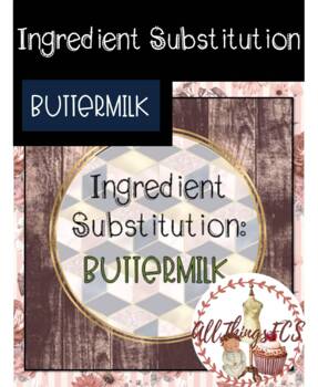 Preview of Ingredient Substitution: Buttermilk