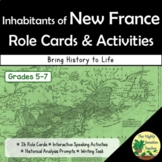 Inhabitants of New France Role Cards & Historical Analysis