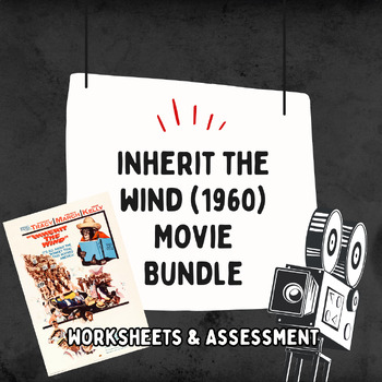 Preview of Inherit the Wind (1960) Movie Bundle (Worksheet & Multiple Choice Assessment)