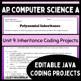 Goldie's AP® Computer Science A Coding Projects for Unit 9