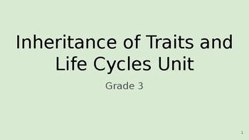 Preview of Inheritance of Traits and Life Cycle Grade 3 Slides