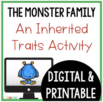 Preview of Inherited Traits Activity - Genetics and Heredity with Google Slides™