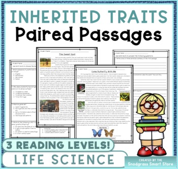 Preview of Inherited Traits: Reading Comprehension Paired Passages