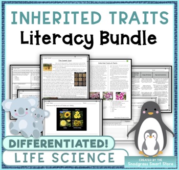 Preview of Inherited Traits: Science Reading and Writing Activities Bundle