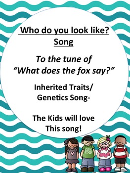 Preview of Inherited Traits Song-Who Do you look like- to a popular tune