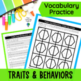 Inherited Traits and Learned Behaviors Activity - Color by