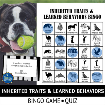 Preview of Inherited Traits and Learned Behaviors Bingo Game