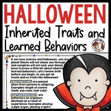 Inherited Traits and Learned Behaviors Boom Cards Halloween