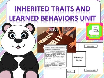 Preview of Inherited Traits and Learned Behaviors Week Long Unit aligned to TEKS