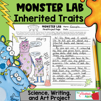 Preview of Inherited Traits and Learned Behaviors - Monster Lab Project