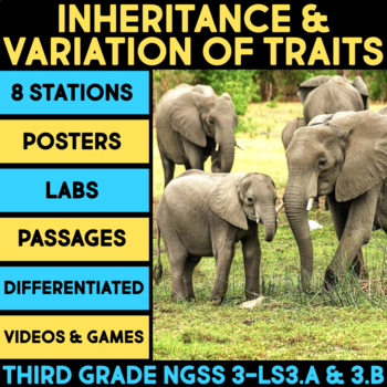 Preview of Inherited & Variation of Traits Plants & Animals 3rd Grade Science Passages