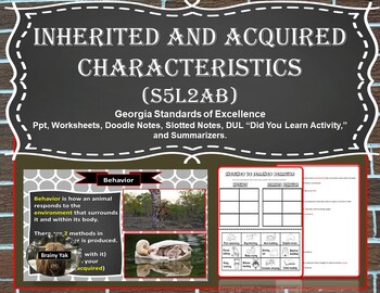 Preview of Inherited and Acquired Characteristics (S5L2ab)