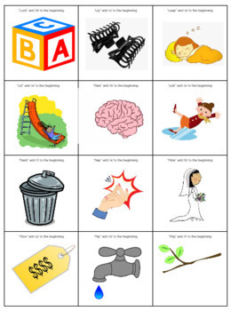Preview of Initial 3 and 4 Phoneme Picture Cards