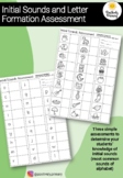 Initial Alphabet Sounds and Letter Formation Assessment - 