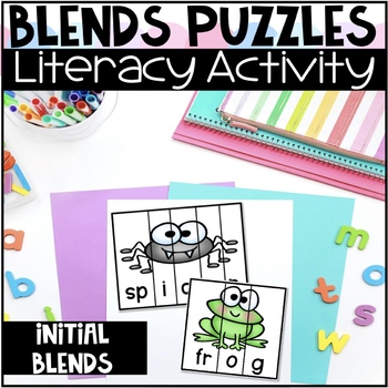 Initial Consonant Blends Literacy Center Activity by Sweetnsauerfirsties