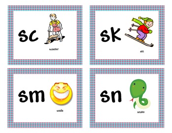 Initial Consonant Blends Flash Cards by Fun Times in First Grade