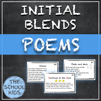 Preview of Decodable Poems for Beginning Blends Science of Reading