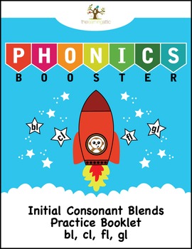 Initial Consonant Blends Practice Booklet (bl, cl, fl, gl) | TpT