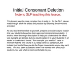 Initial Consonant Deletion Phonological Deviancy Pattern