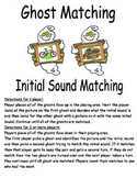 Initial Sound Matching game - Halloween Ghost theme