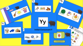Preview of Initial Consonant Y Flipchart - FREE!!!