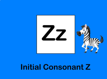 Preview of Initial Consonant Z Flipchart - FREE!!!