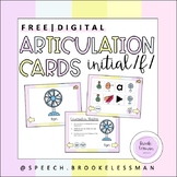 Initial /F/ Articulation Cards | Digital | FREE