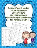 Initial, Final & Medial Letter-Sound Correspondence Whole 