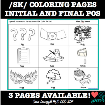 initialfinal sk blends coloring worksheets by