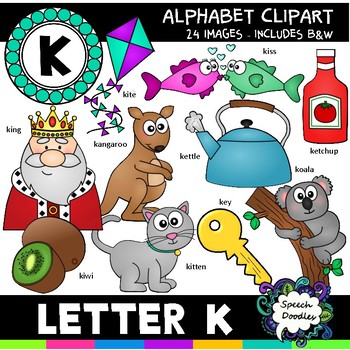 Preview of Letter K clipart - 20 images! Commercial or Personal use