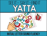 Initial Letter Sound Fluency YATTA Game - Available in Col