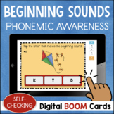 Initial Letter Sounds Self-Checking BOOM Digital Task Cards