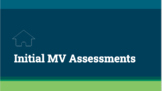 Initial McKinney-Vento Assessments (professional development)