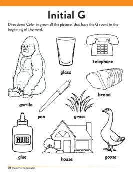 Initial, Medial, Final G by Speechy Games- Zarina Hazan SLP | TpT