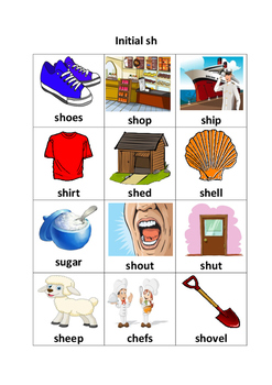 Initial, Medial and Final /sh/ by Speech Pathology Toolkit | TpT