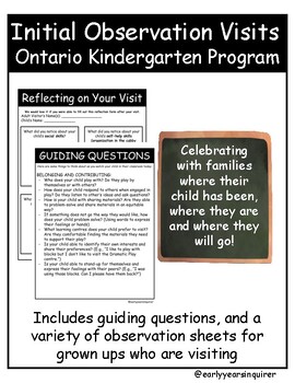 Preview of Initial Observation Visits (Ontario Kindergarten Program)