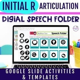 Initial R Articulation Activities Digital Speech Folders &