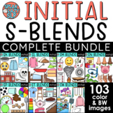 Initial S-Blends Clip Art BUNDLE for Speech Therapy/Phonics