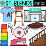 Initial ST Blends Clip Art • Speech Therapy • Phonics