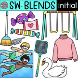 Initial SW Blends Clip Art for Speech Therapy/Phonics