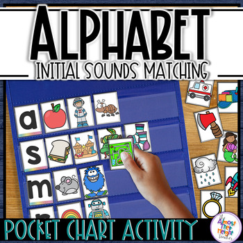 Preview of Initial Sounds Picture Sorting Activity for Pocket Charts & Literacy Centers