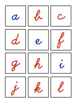 Initial Sound Cards - Cursive by Robin Garcia's Classroom | TPT